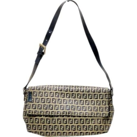 298424BR (X6) Fendi Shoulder Bag Brown PVC - Picture 1 of 9
